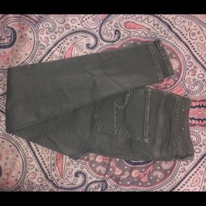 NWOT army green ripped jeans